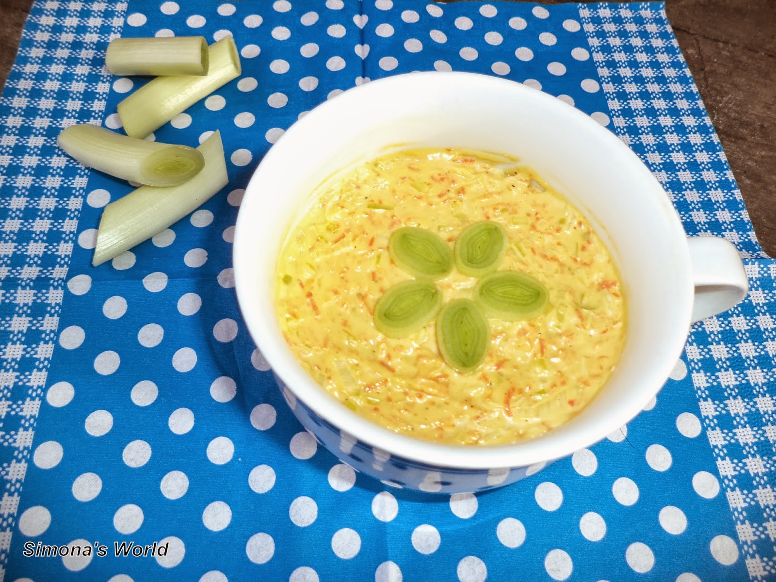 Salata de praz si morcov, cu maioneza