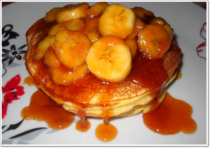 Pancakes cu banane