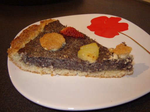 Tarta cu mac si fructe