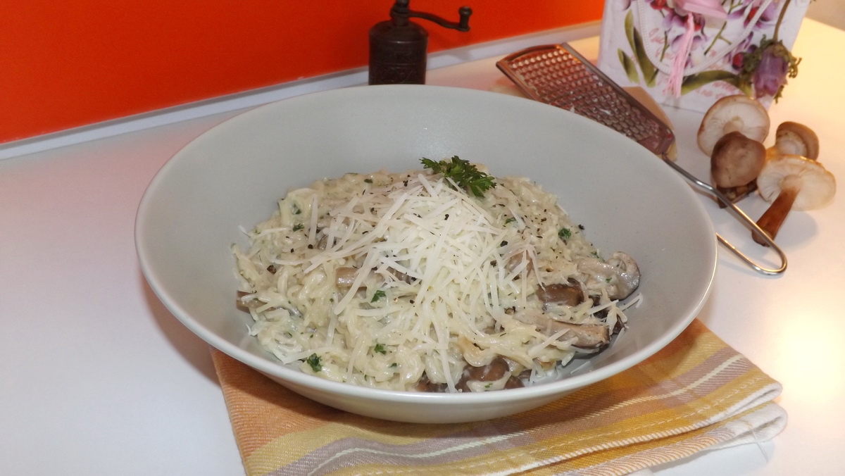 Vermicelli cu ghebe si parmezan