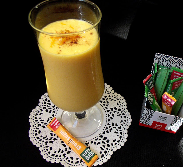 Smoothie de mango,kaki şi portocală