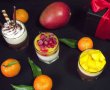 Panna cotta cu ciocolată,cu vanilie şi jeleu de mango-6