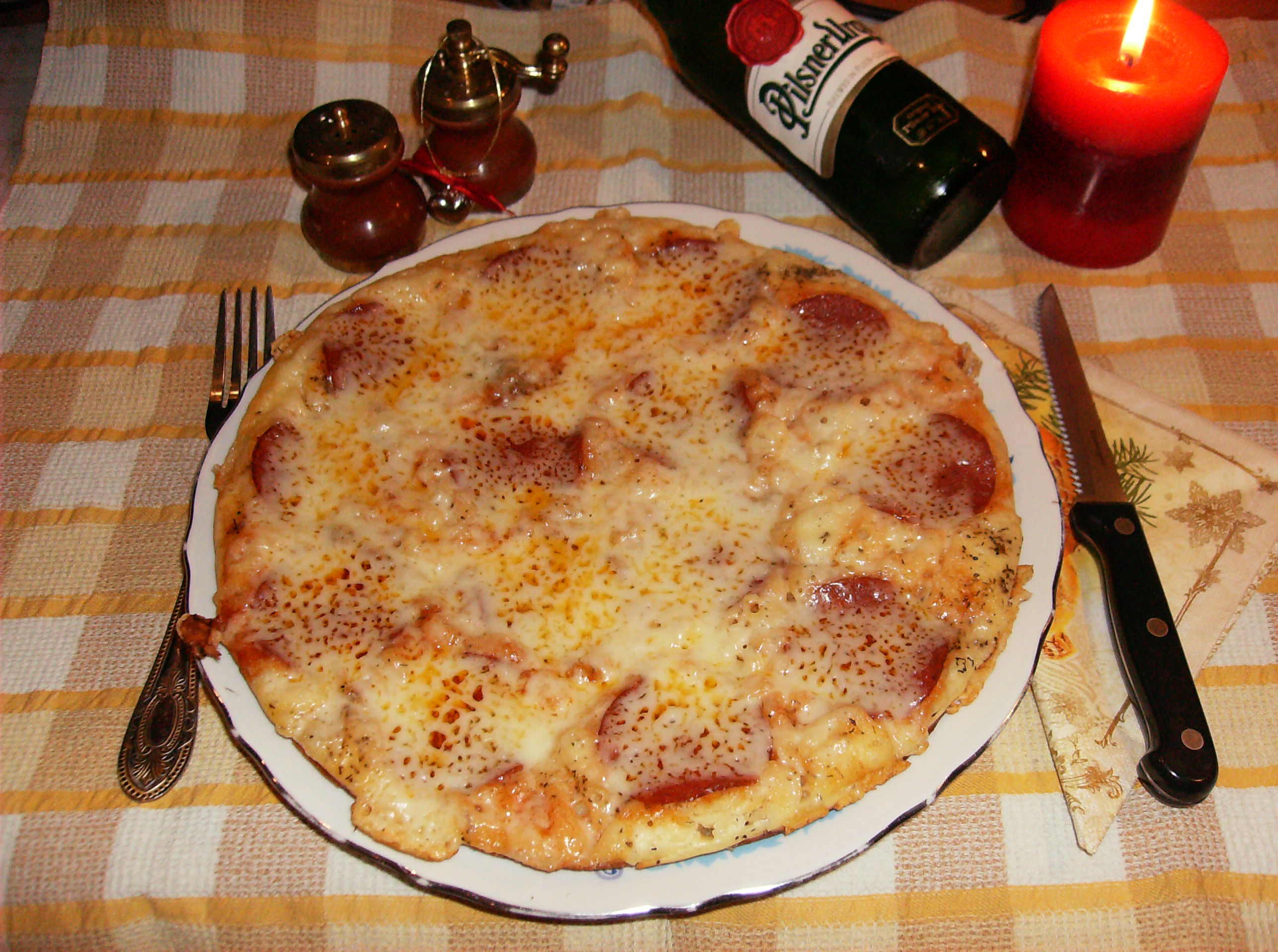 Pizza la tigaie in 15 minute