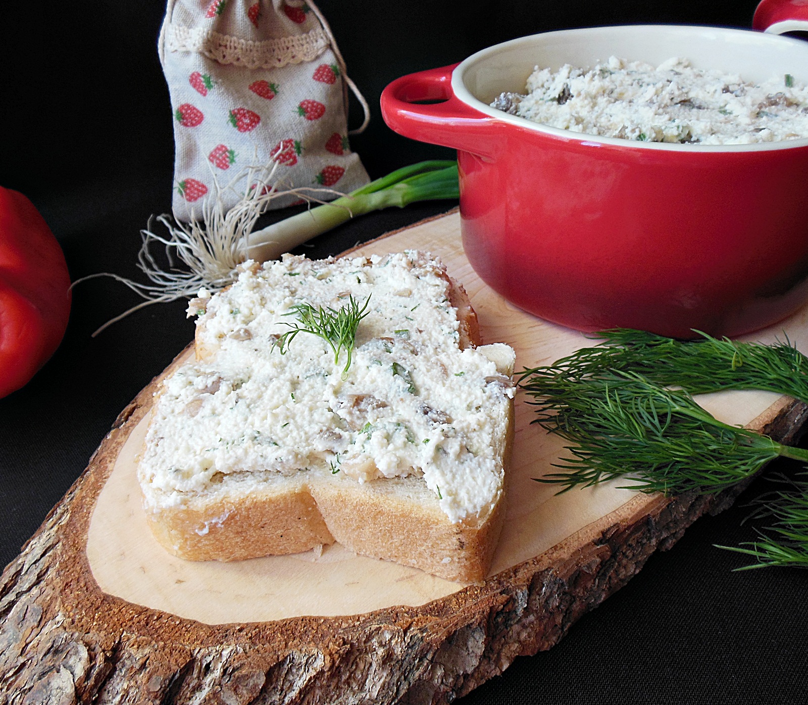 Crema de branza cu ciuperci