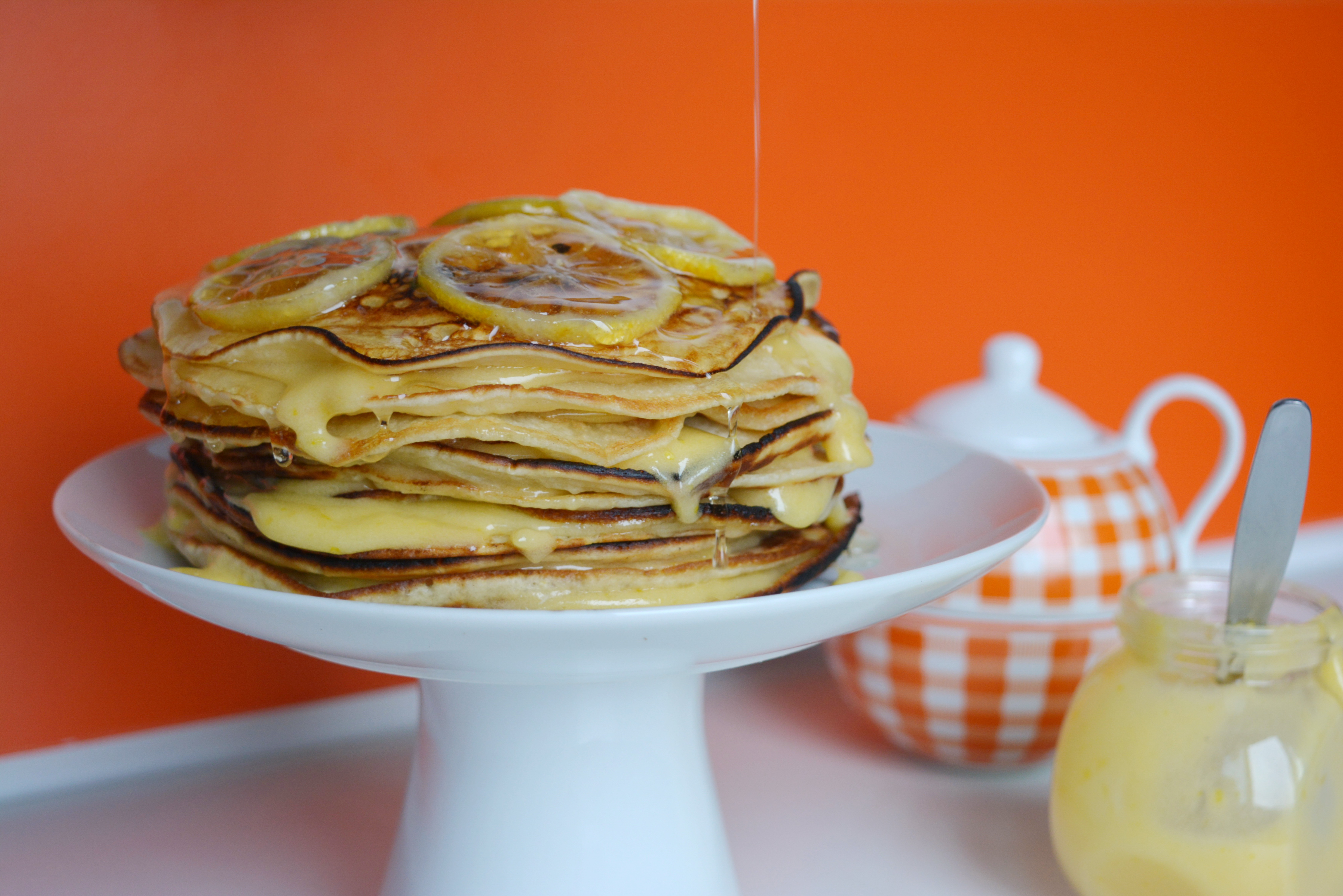 Pancakes cu crema de lamaie