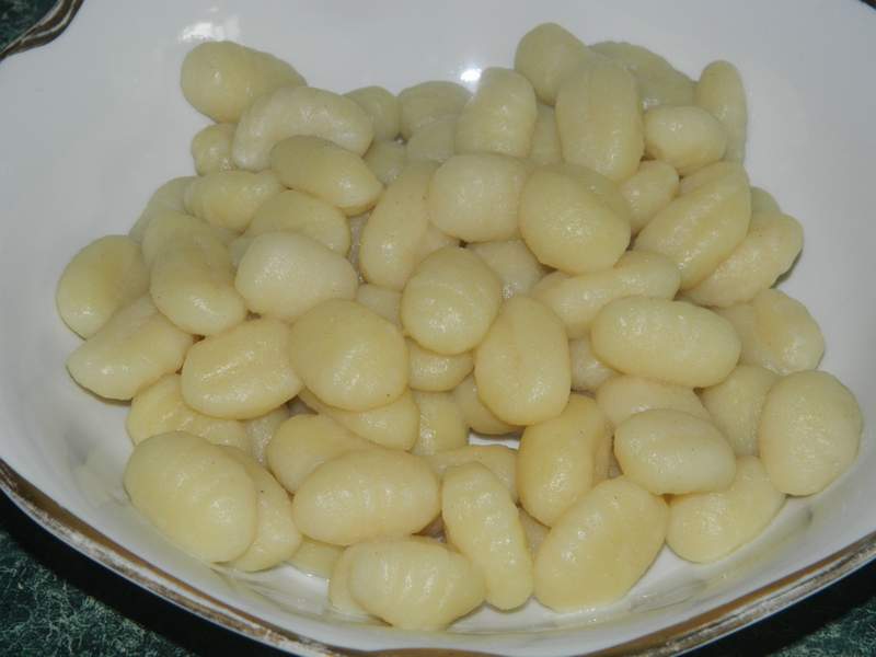 Gnocchi cu friptura de miel