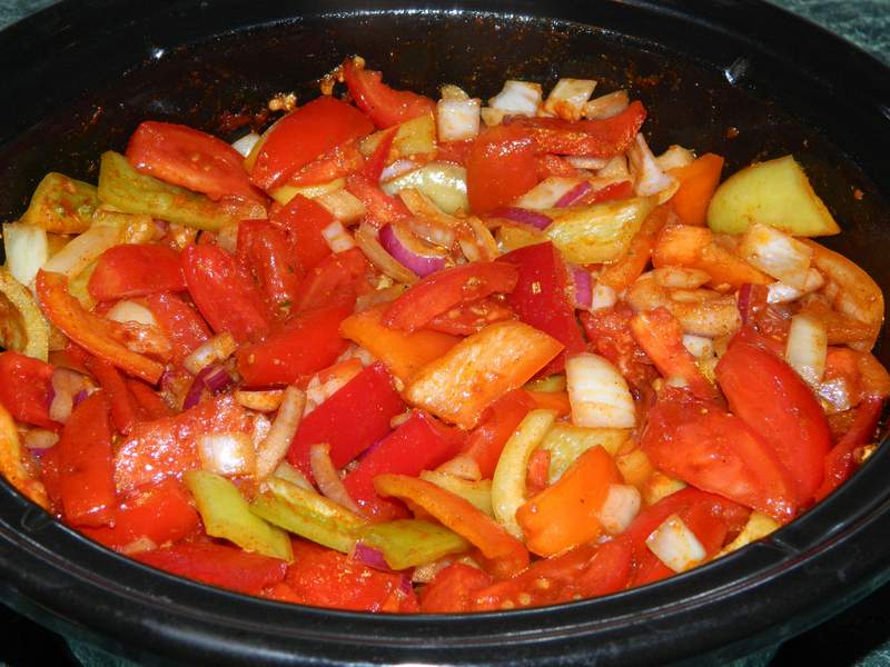 Tocana ungureasca de ardei (Lecso) la slow cooker Crock-Pot