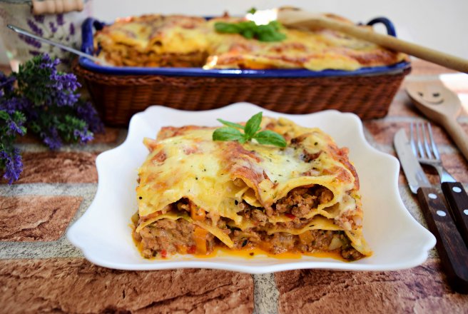 Lasagna cu carne de vitel