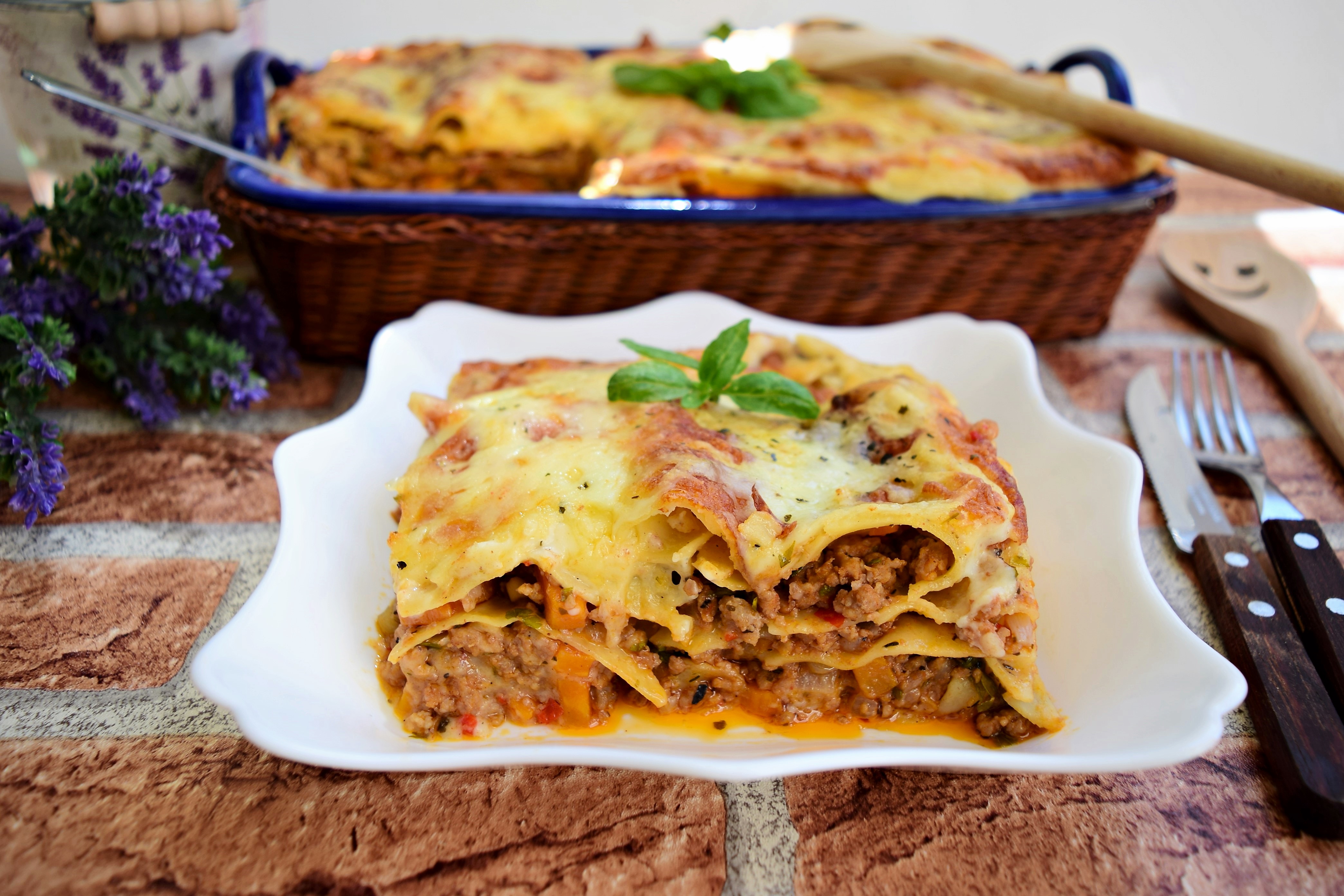 Lasagna cu carne de vitel