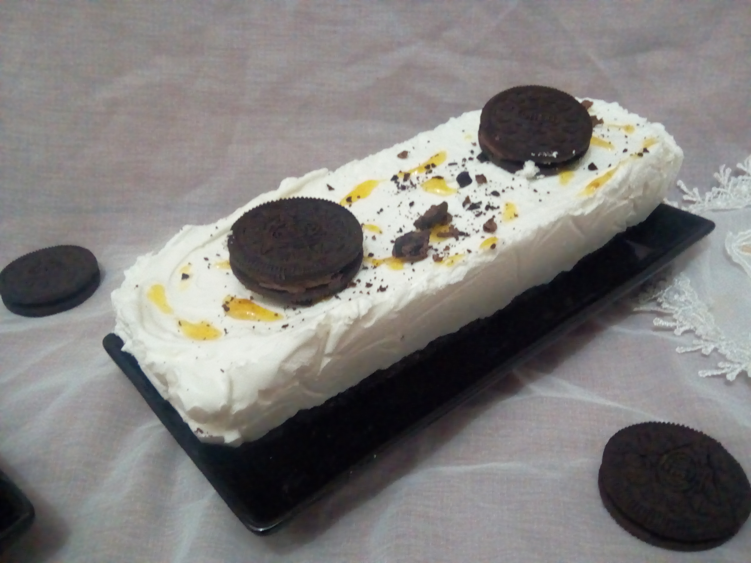 Desert cheesecake cu Oreo