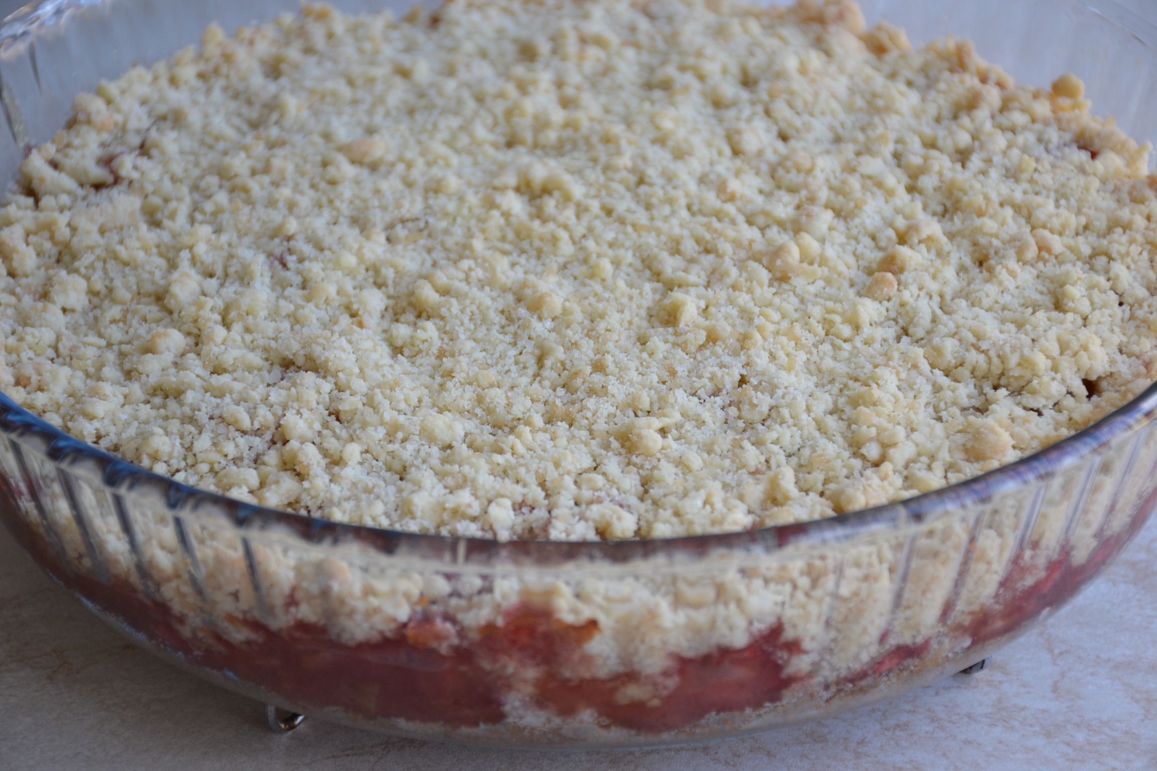 Desert crumble cu capsuni si rubarba - reteta cu nr. 300