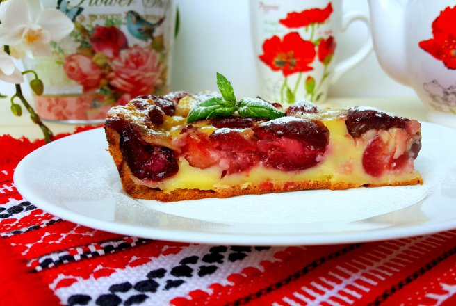 Desert clafoutis cu cirese