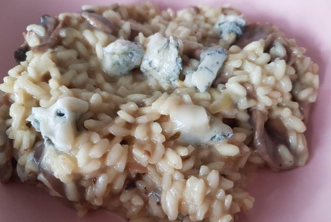 Risotto cu ciuperci si Gorgonzola