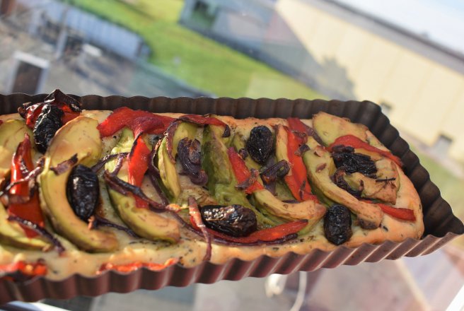 Focaccia cu avocado