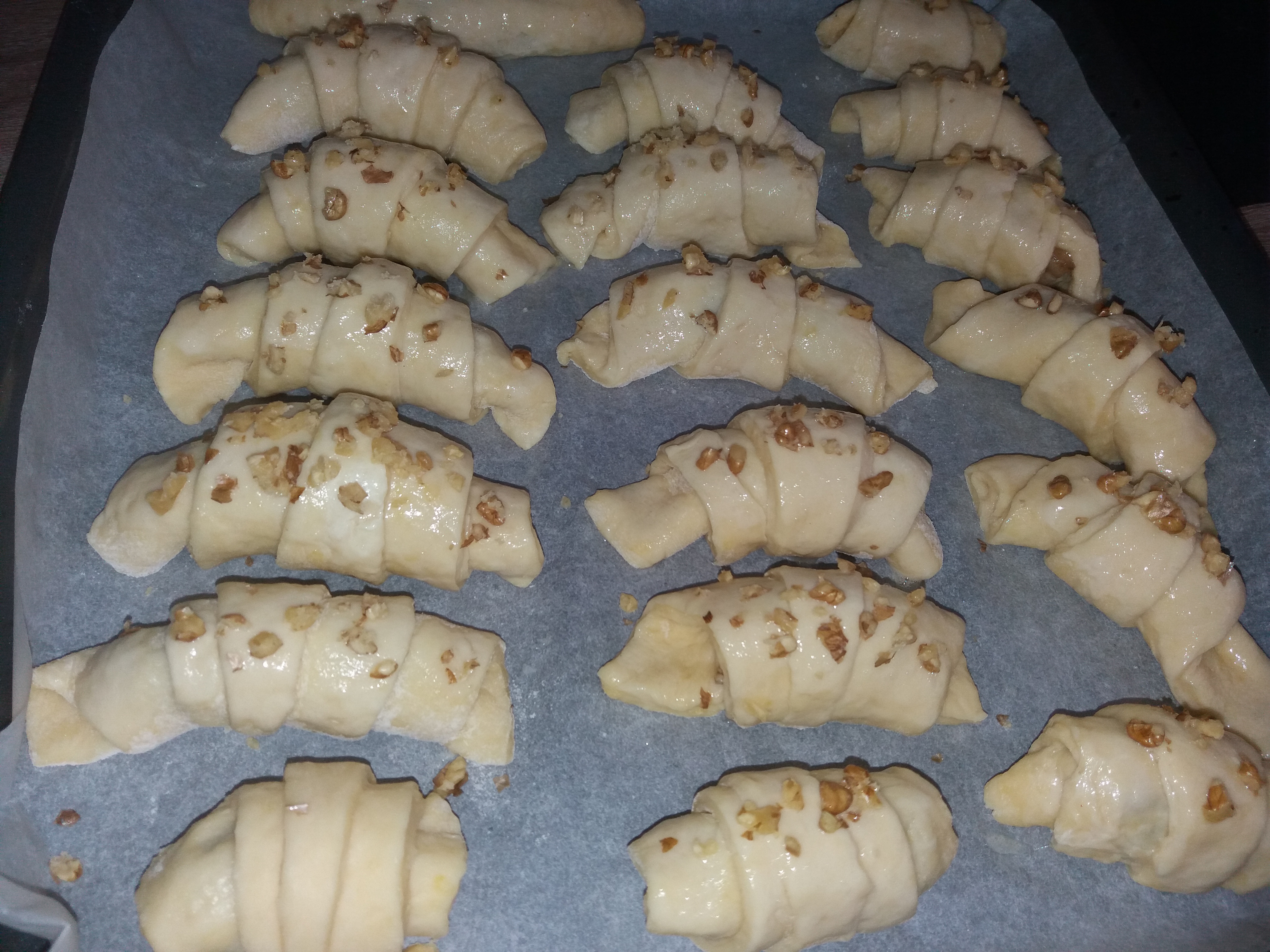 Desert croissante cu ciocolata