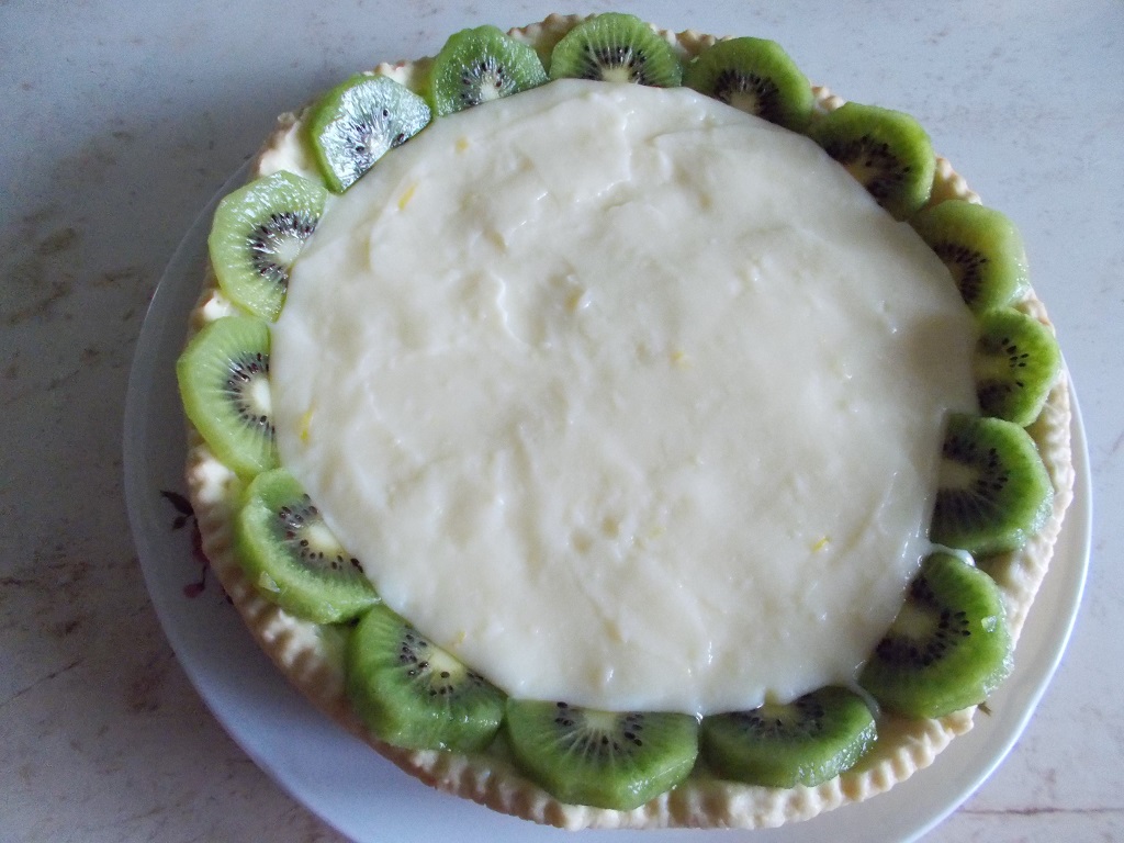 Desert tarta cu crema de lamaie si kiwi -reteta nr. 300