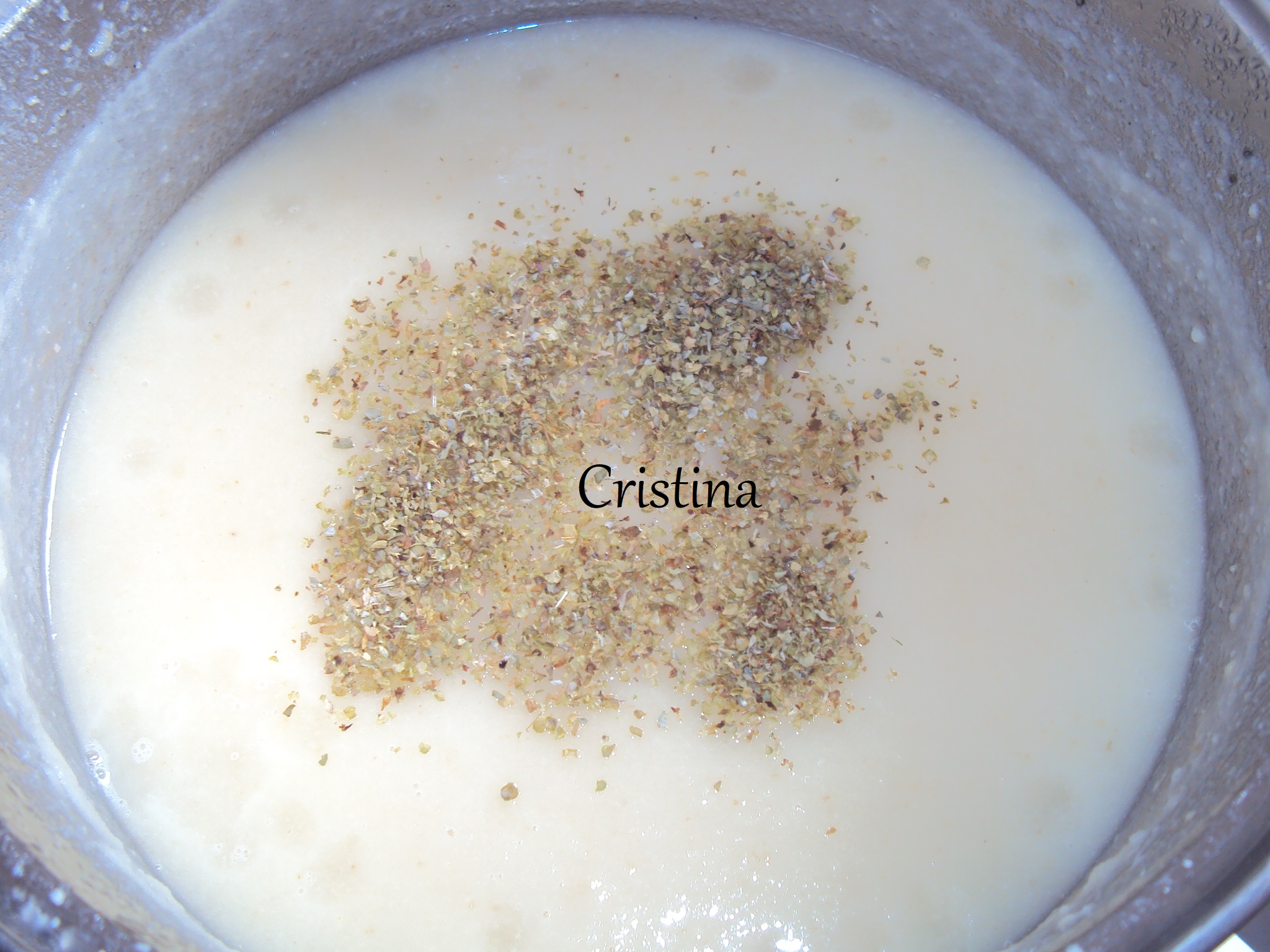 Supa crema de telina cu crutoane