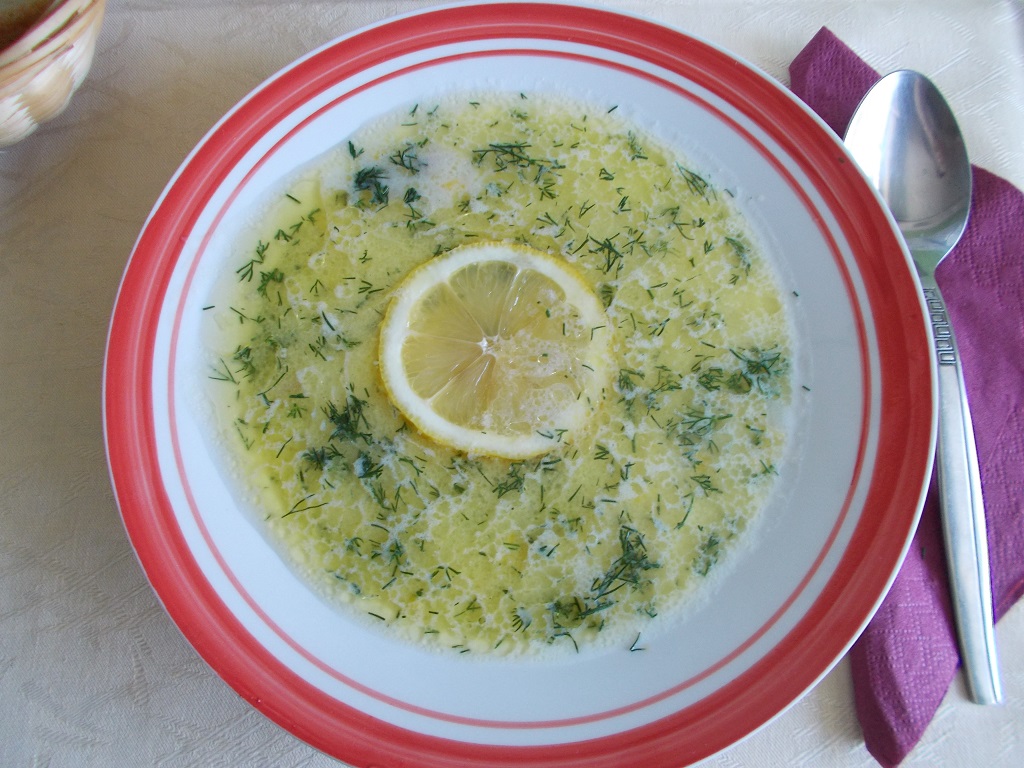 Ciorba de pui a la grec (Avgolemono)