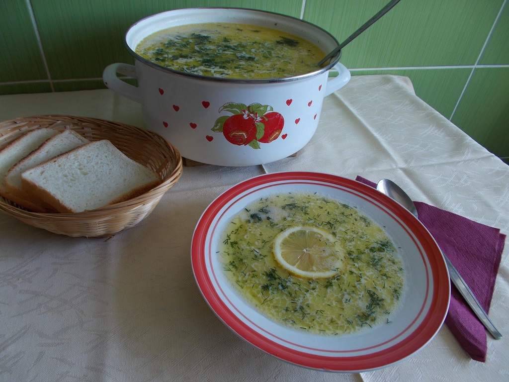 Ciorba de pui a la grec (Avgolemono)