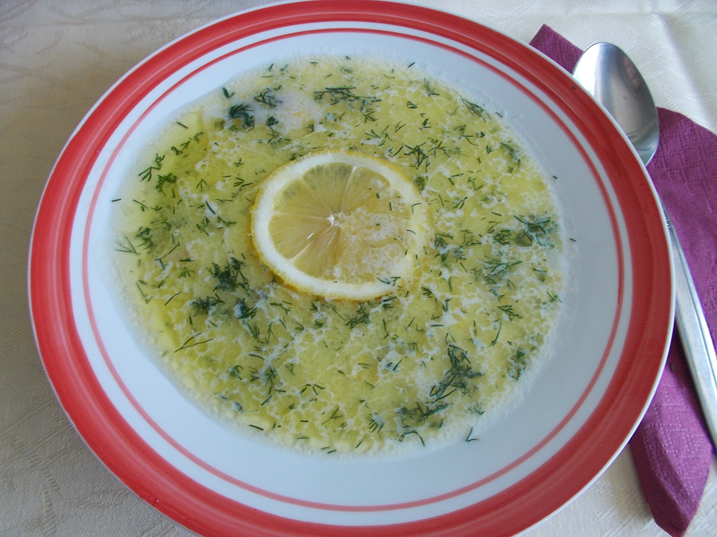 Ciorba de pui a la grec (Avgolemono)