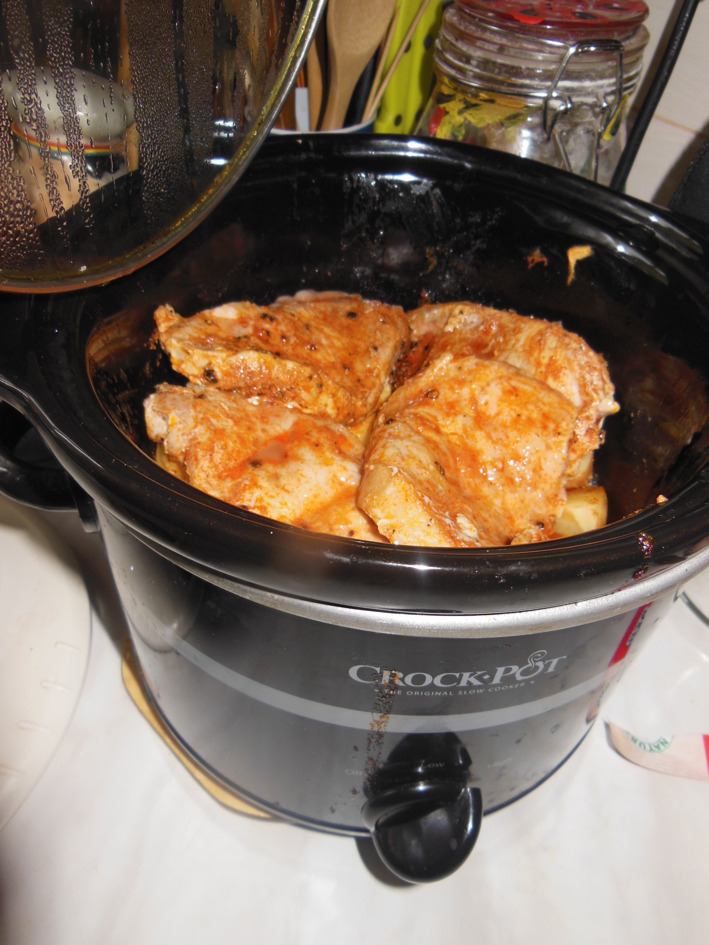 Muschi file cu cartofi noi la slow cooker Crock-Pot