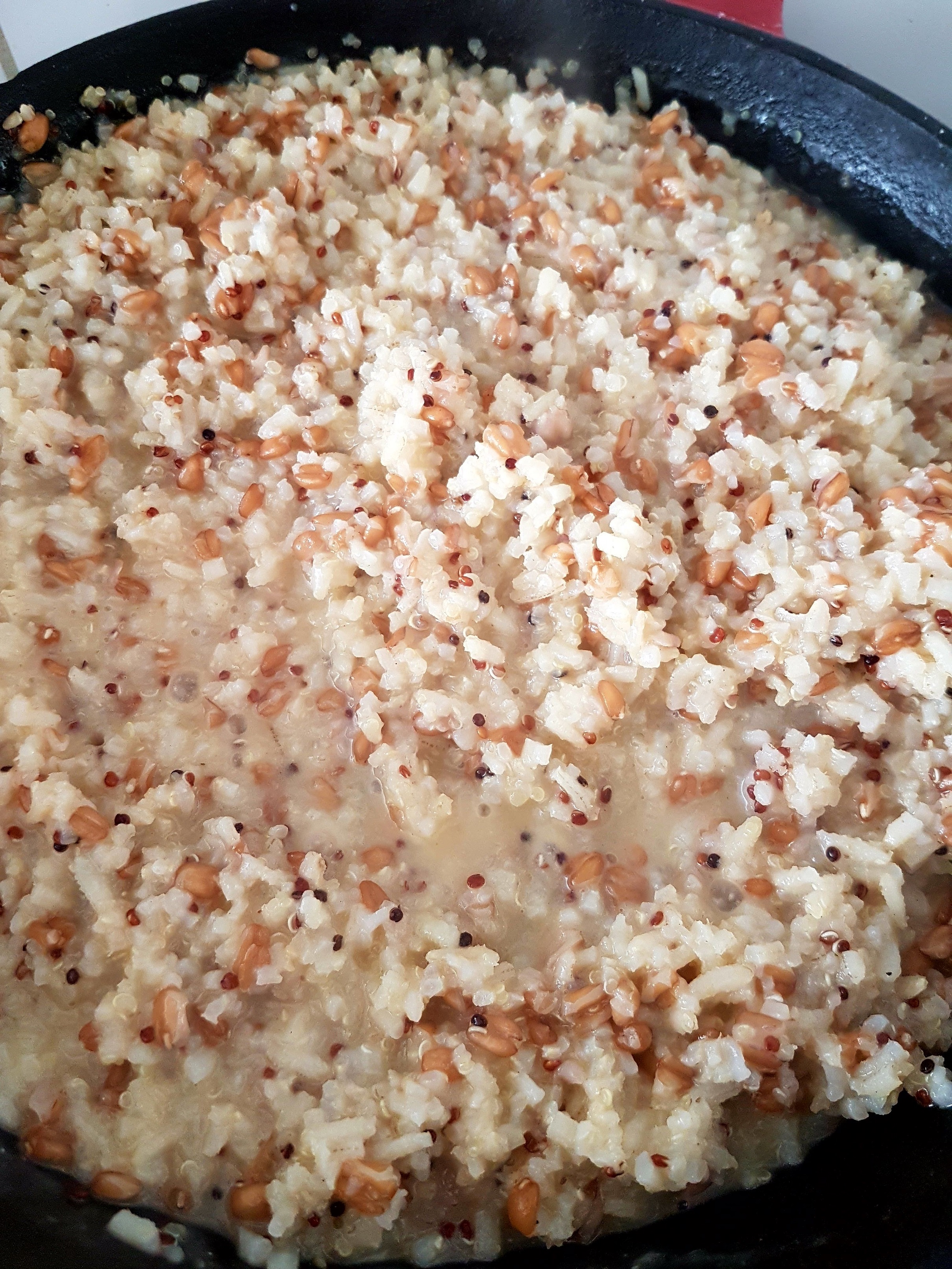 Risotto din quinoa la cuptor cu Delikat- Condimente pentru sarmale si branza Provolone