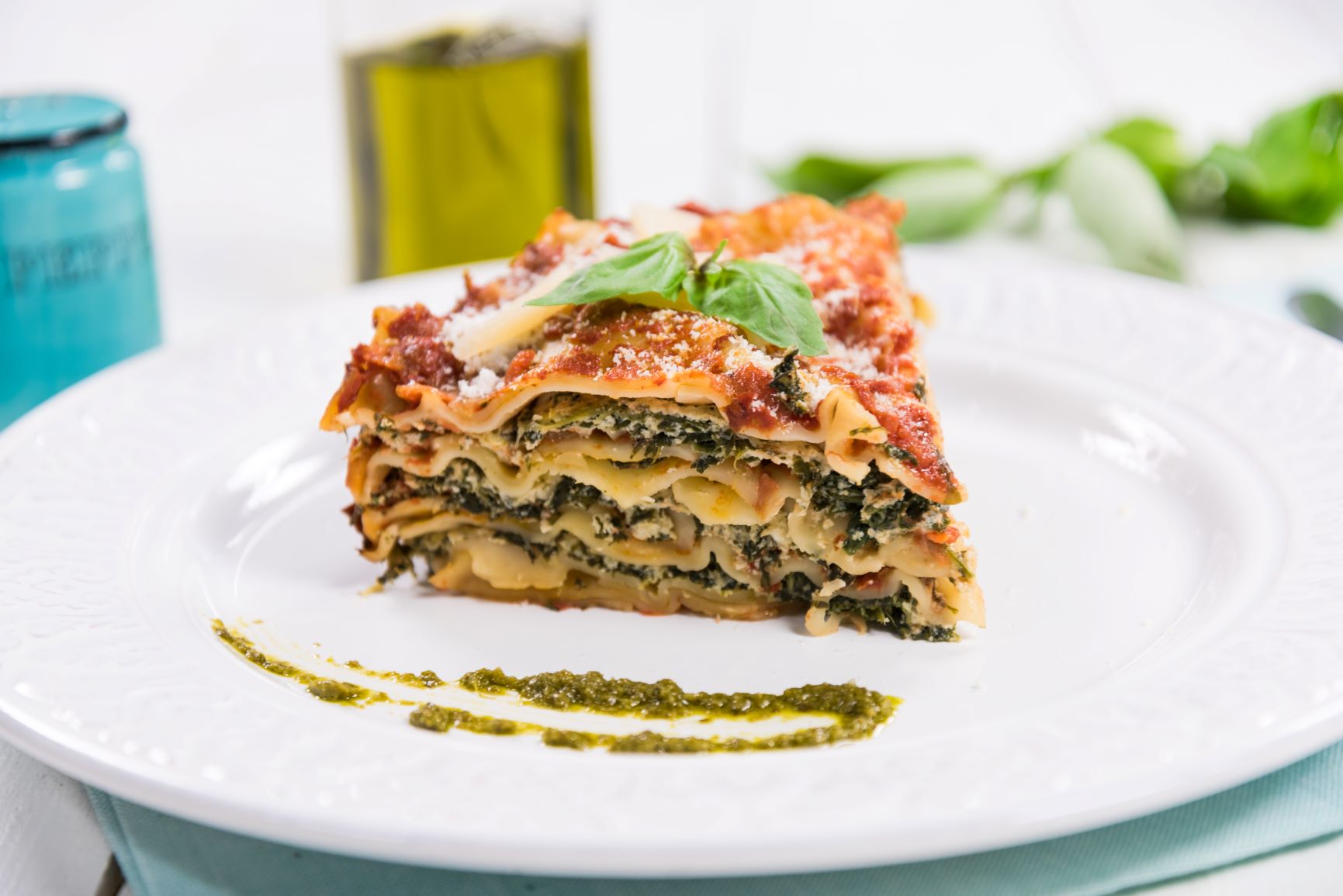 Lasagna cu spanac si ricotta la slow cooker Crock-Pot