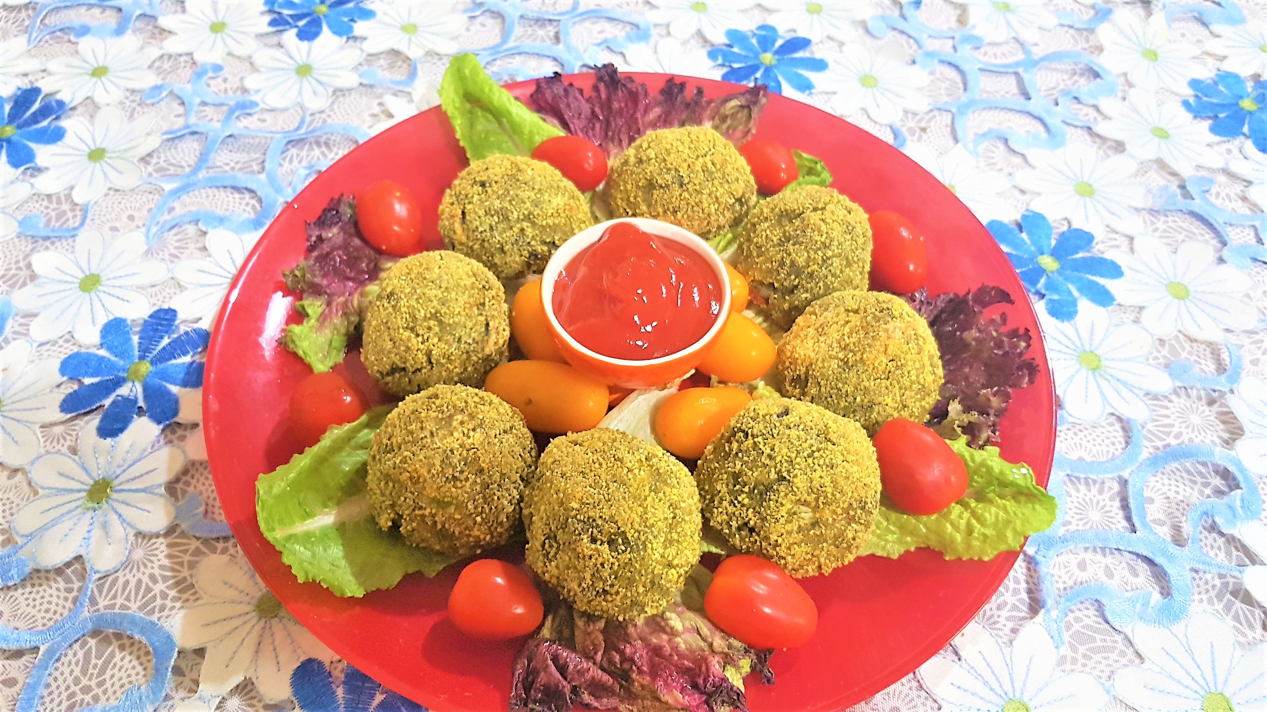 Arancini cu orez, spanac si surimi - chiftelute de orez Mihaela