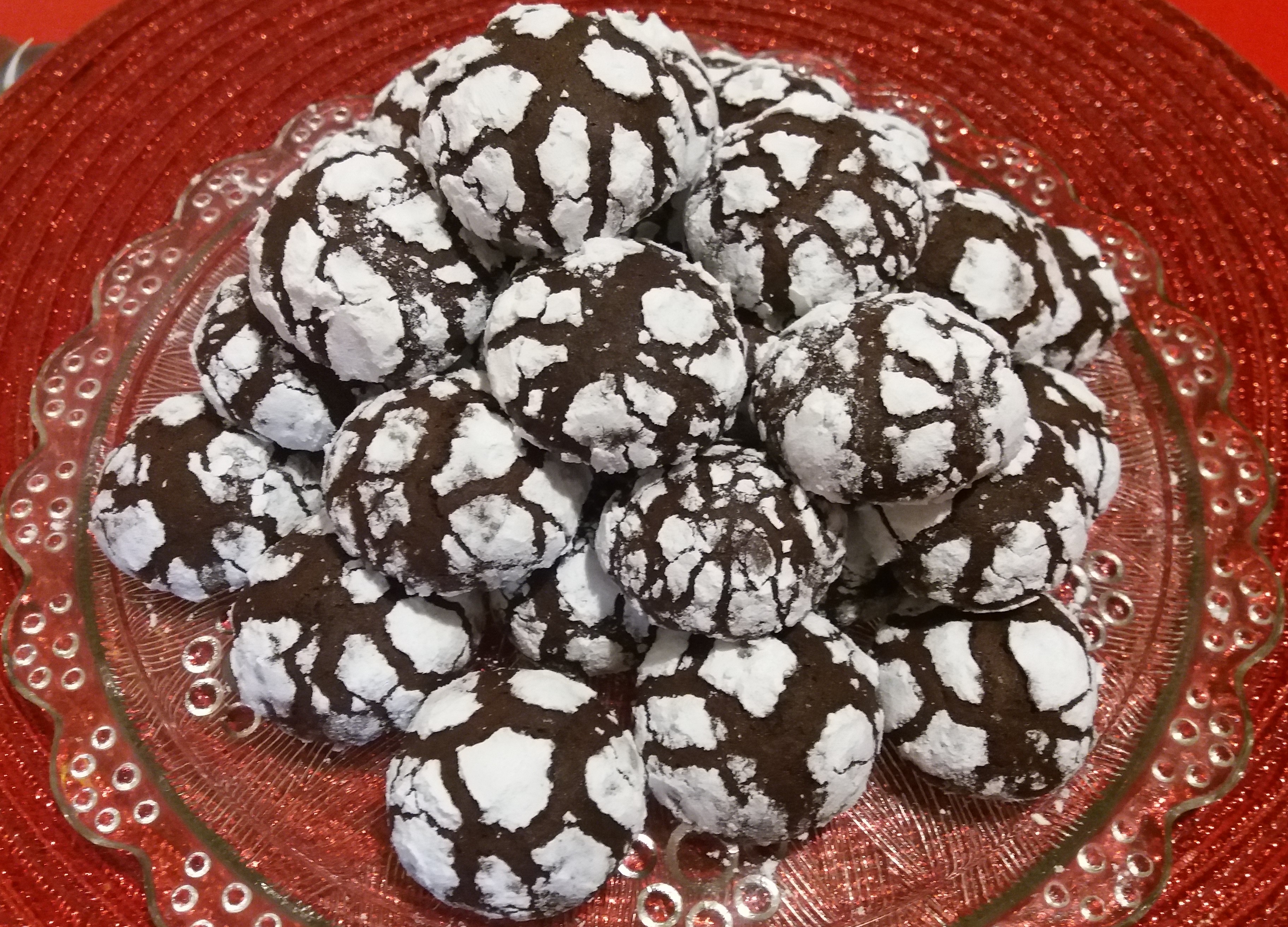 Desert fursecuri cu ciocolata (Chocolate crinkles)