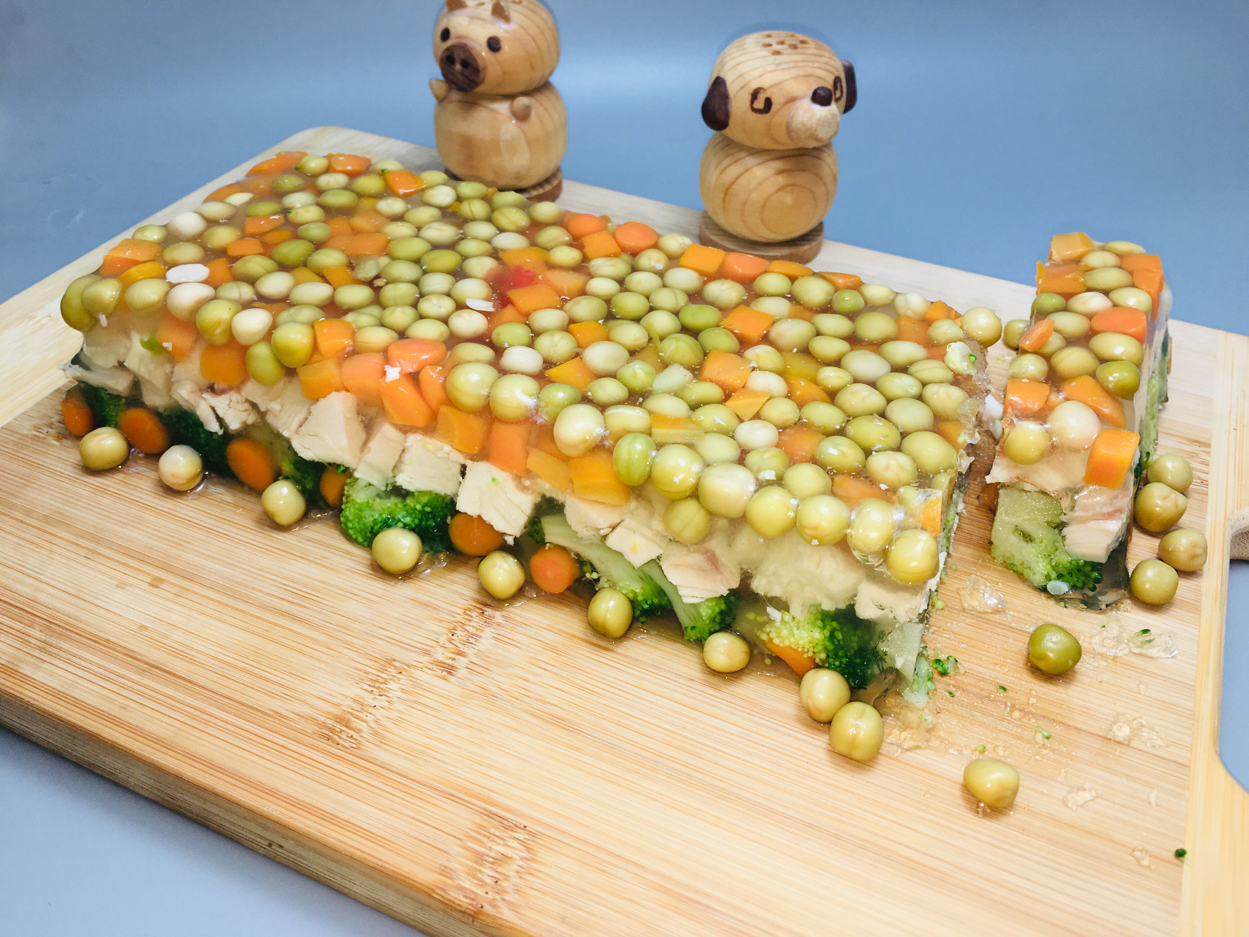 Pui cu legume in aspic