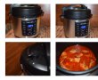 Iepure in sos de rosii cu ceapa si usturoi, la multicooker crock pot express-2