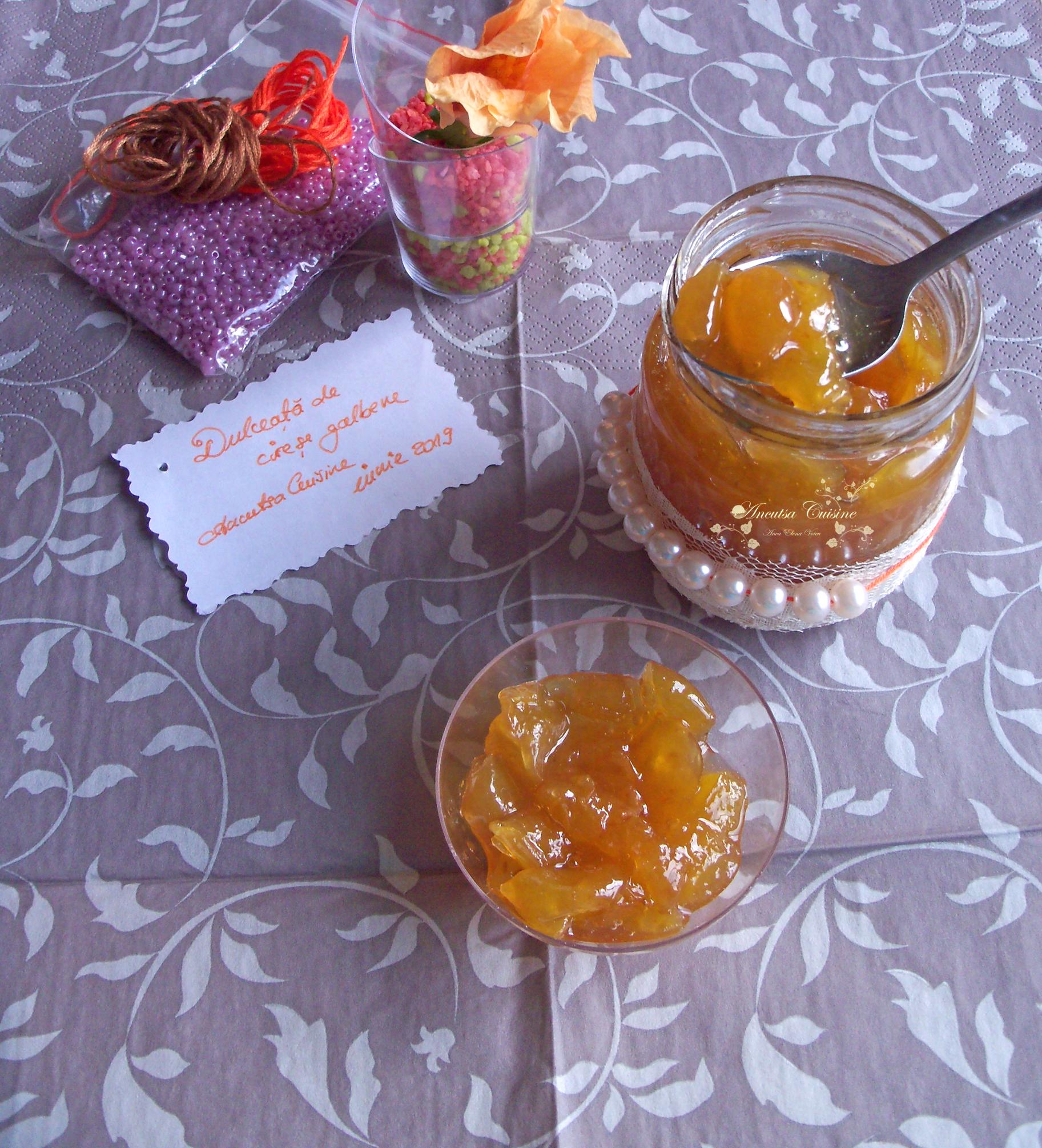 Dulceata de cirese galbene