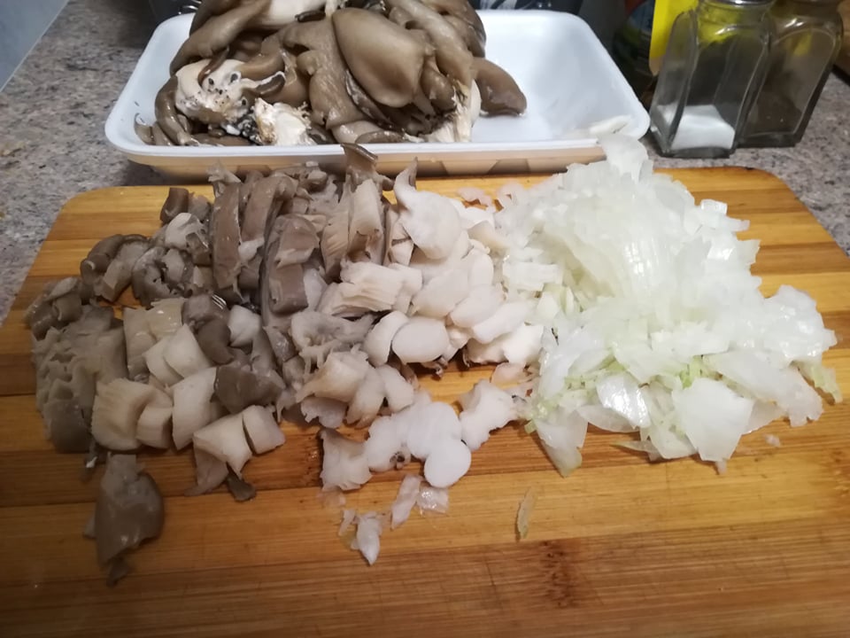 Ciulama de ciuperci pleurotus