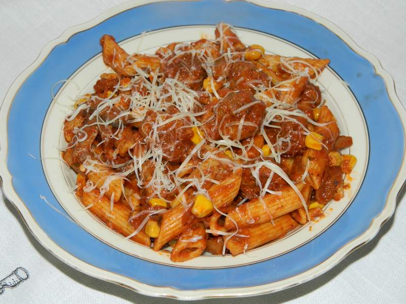 Penne Rigate cu chiftelute