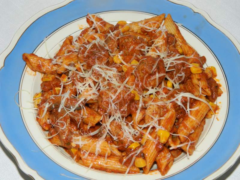 Penne Rigate cu chiftelute