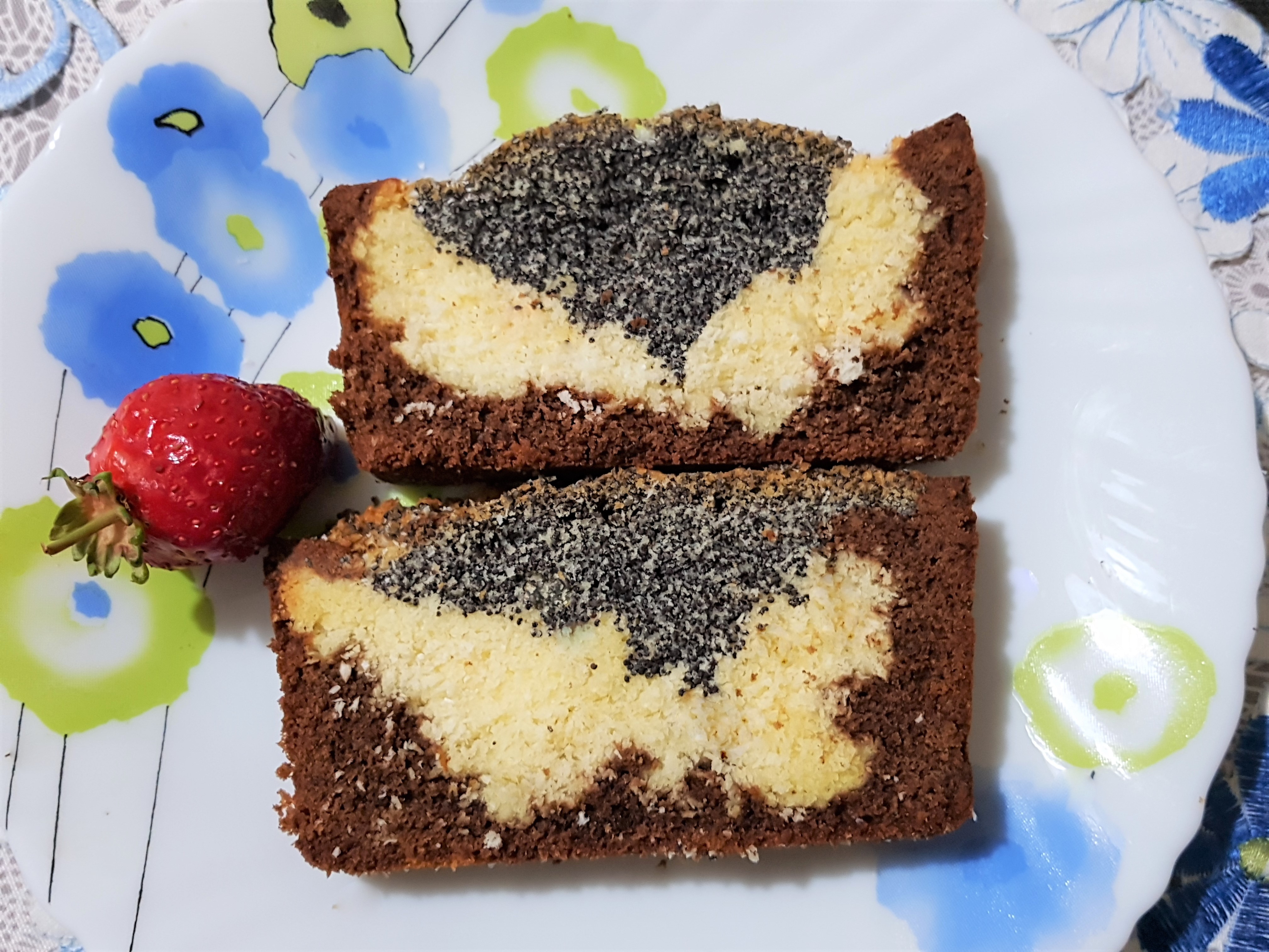 Desert poppy seed coconut bread