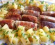 Mini rulouri din carne tocata de porc, in bacon, cu cartofi natur-10