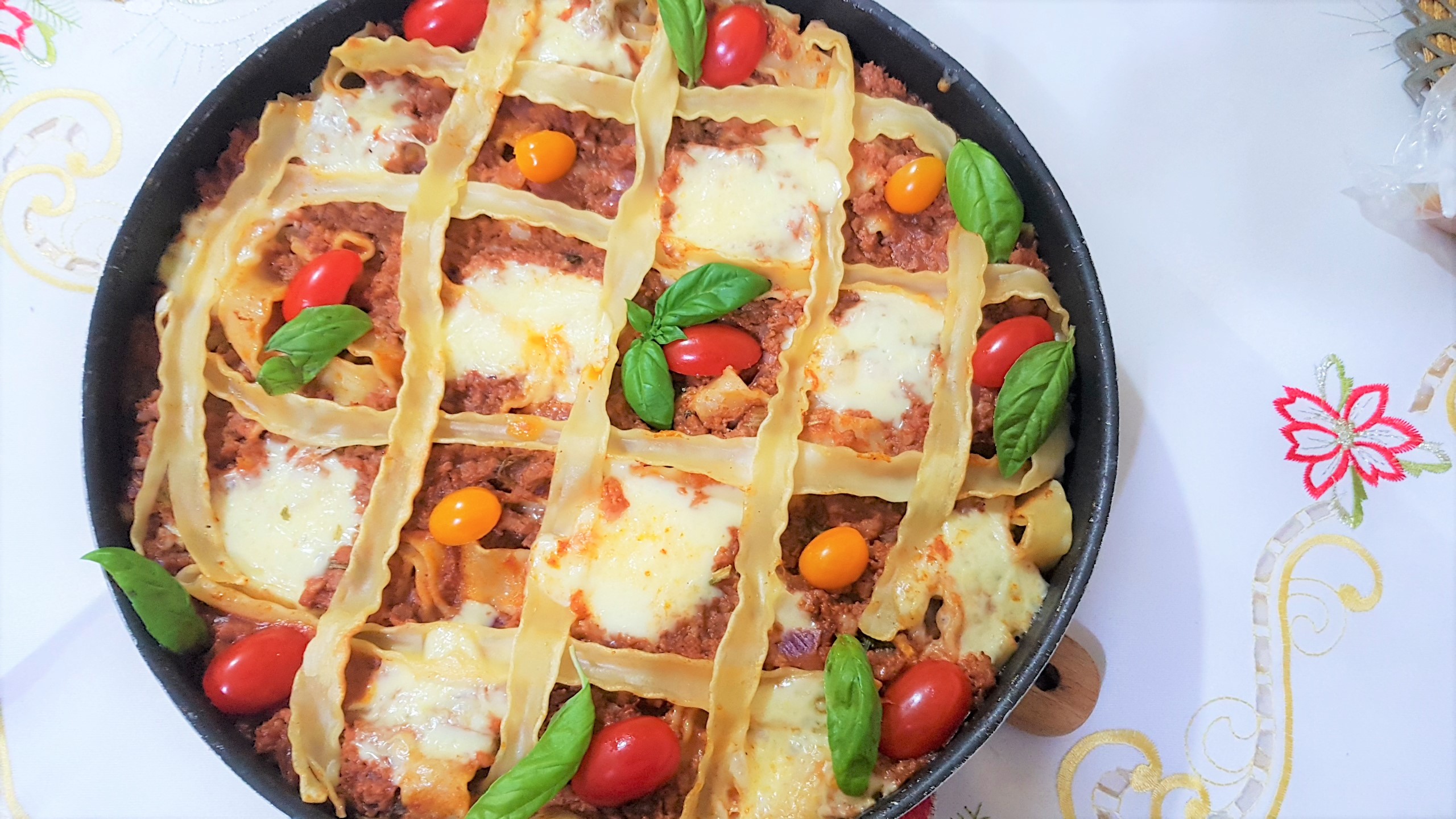 Paste cu carne tocata, la cuptor -pasta al forno