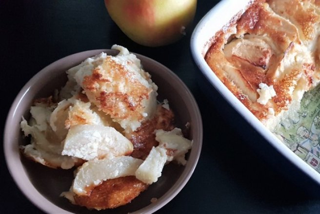 Desert gratin de mere cu nuca de cocos