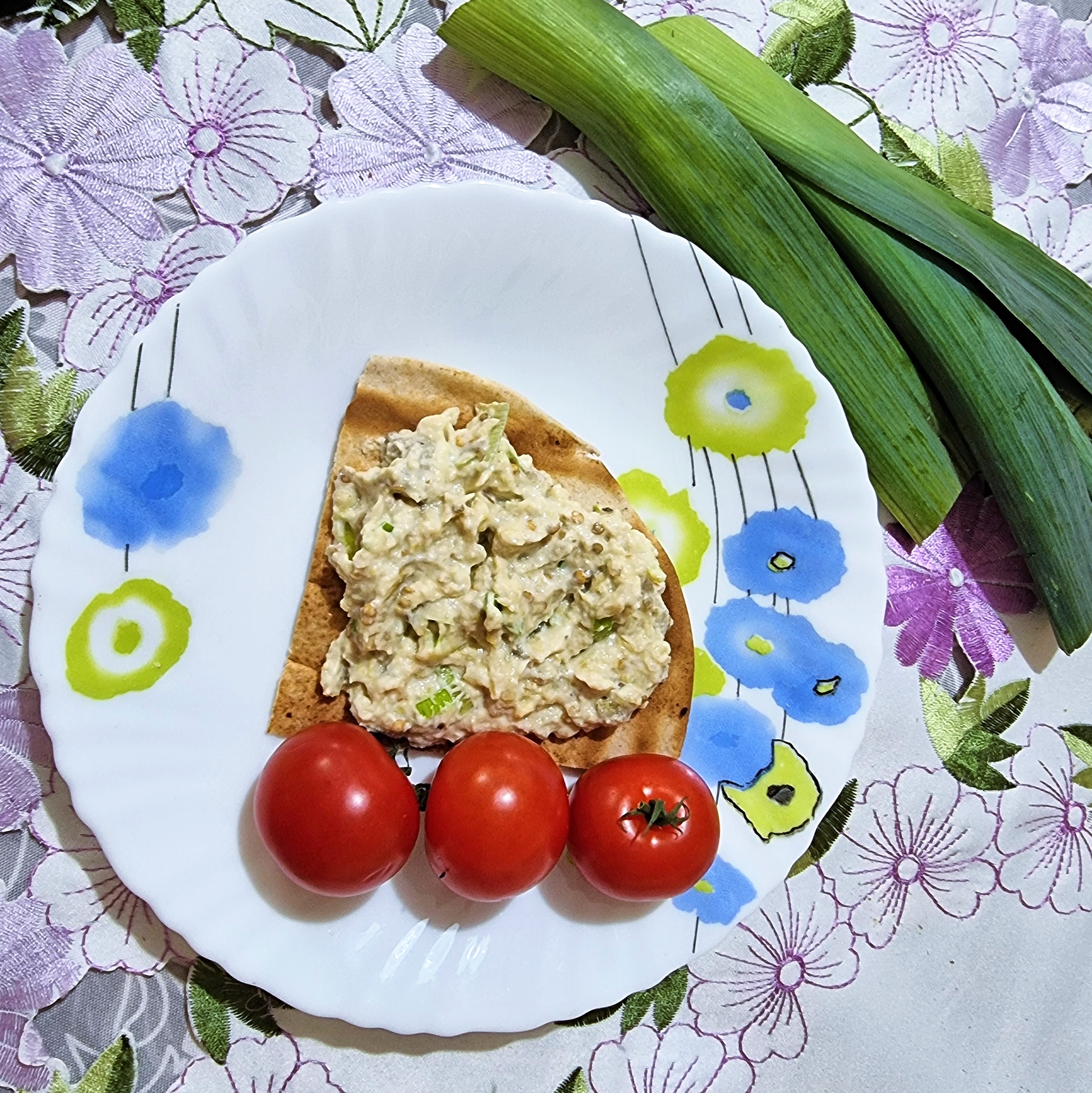 Salata de vinete cu praz si iaurt