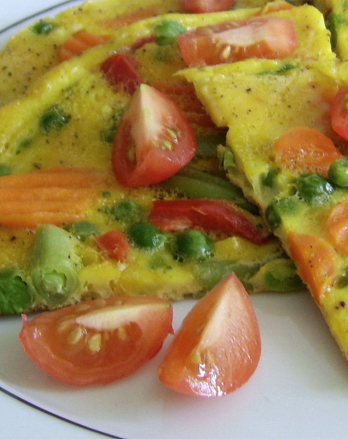 Tortilla con verduras