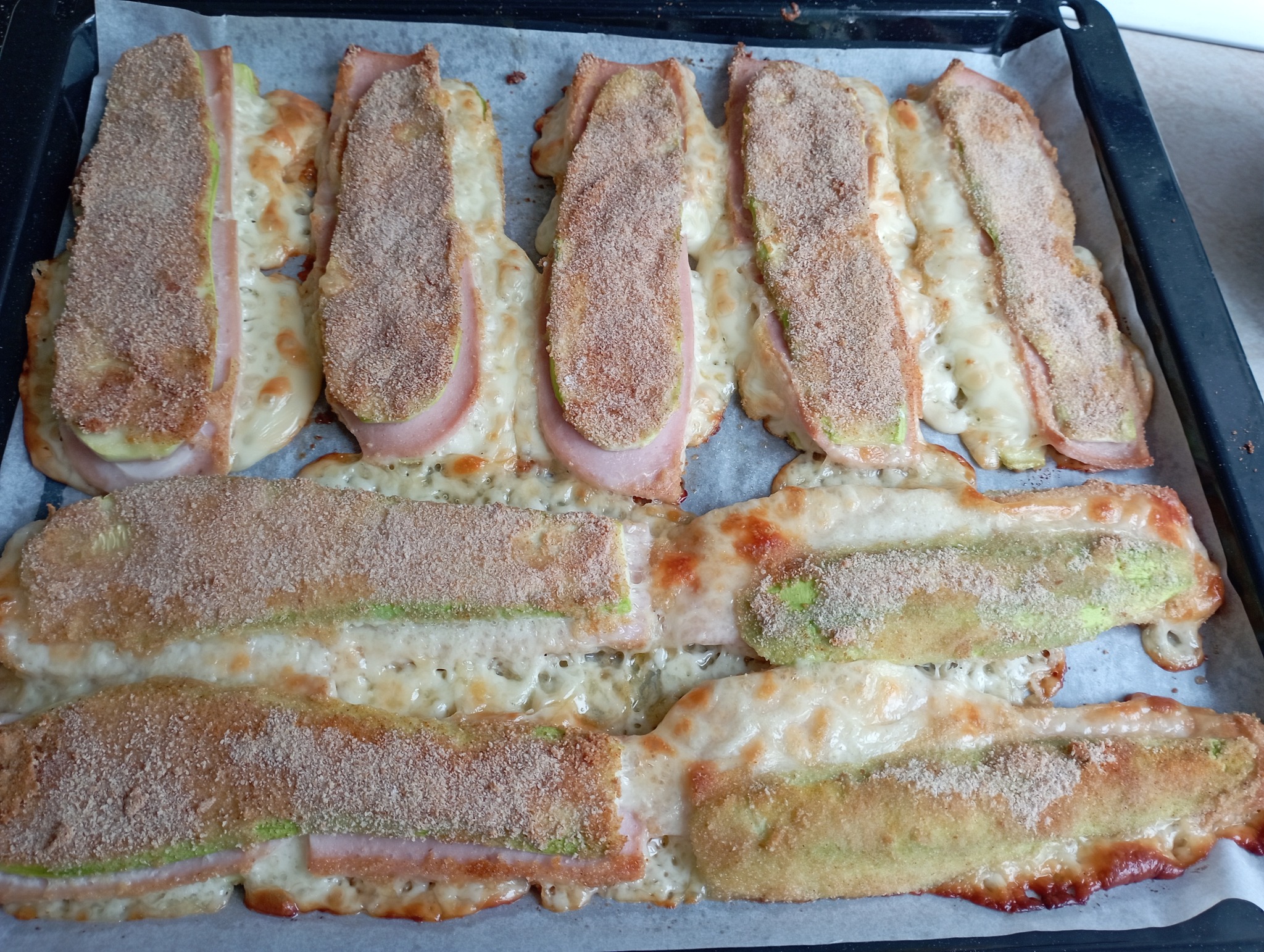 Cordon bleu cu dovlecei la cuptor - Reteta gustoasa si rapida