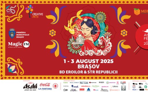 Pentru prima oară, ASIA FEST are loc în “Orașul de sub Tâmpa”   Între 1 și 3 august, cultura și gastronomia Asiei cuceresc Brașovul