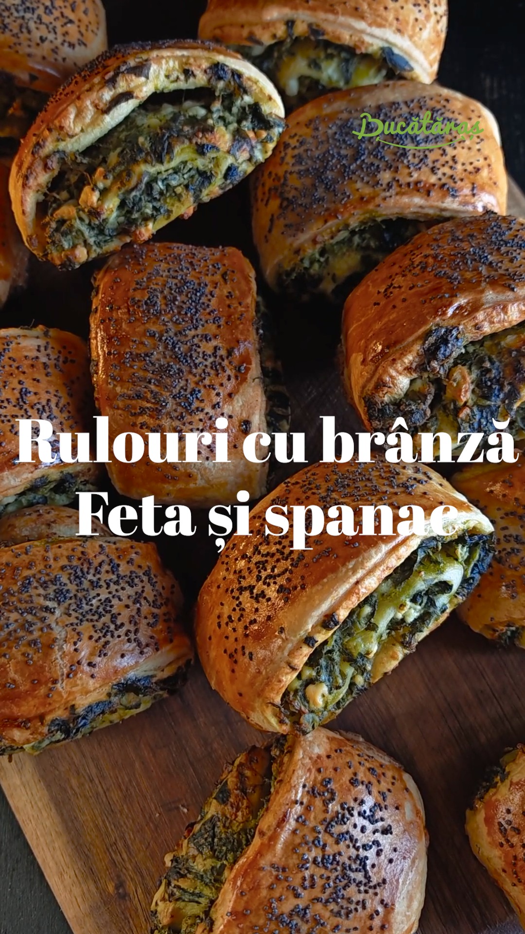 Rulouri cu brânză feta și spanac - Savuroase și ușor de făcut