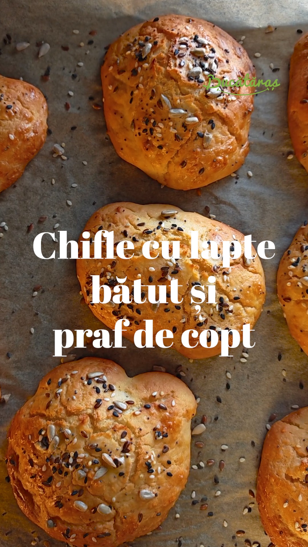 Chifle cu lapte bătut și praf de copt - Rapide și gustoase