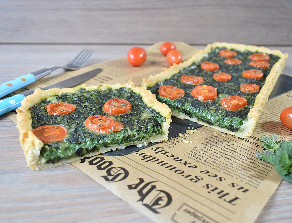 Tarta cu urzici de post